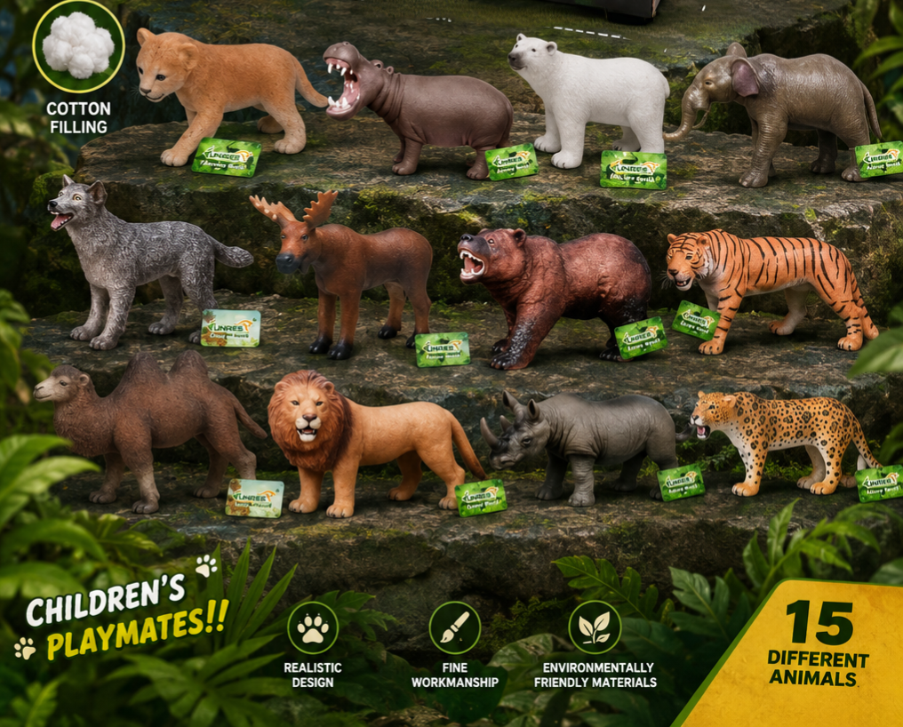 Animal Collectors Simulation Model Set (15 Pcs)