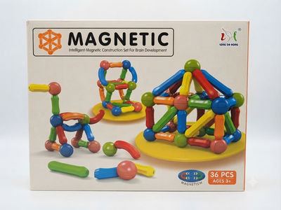 36 PCS Magnetic Building Sticks & Balls Construction Set