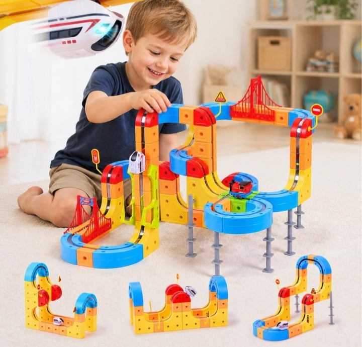Magnetic Train Track Building Set
