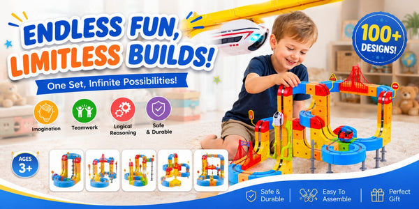Magnetic Train Track Building Set