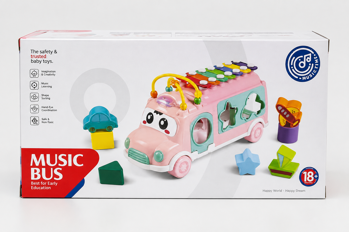3-in-1 Musical School Bus