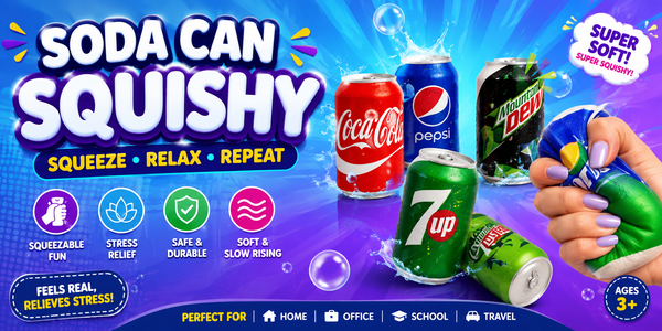 Soda Can Squishy – Soft & Slow Rising Stress Relief