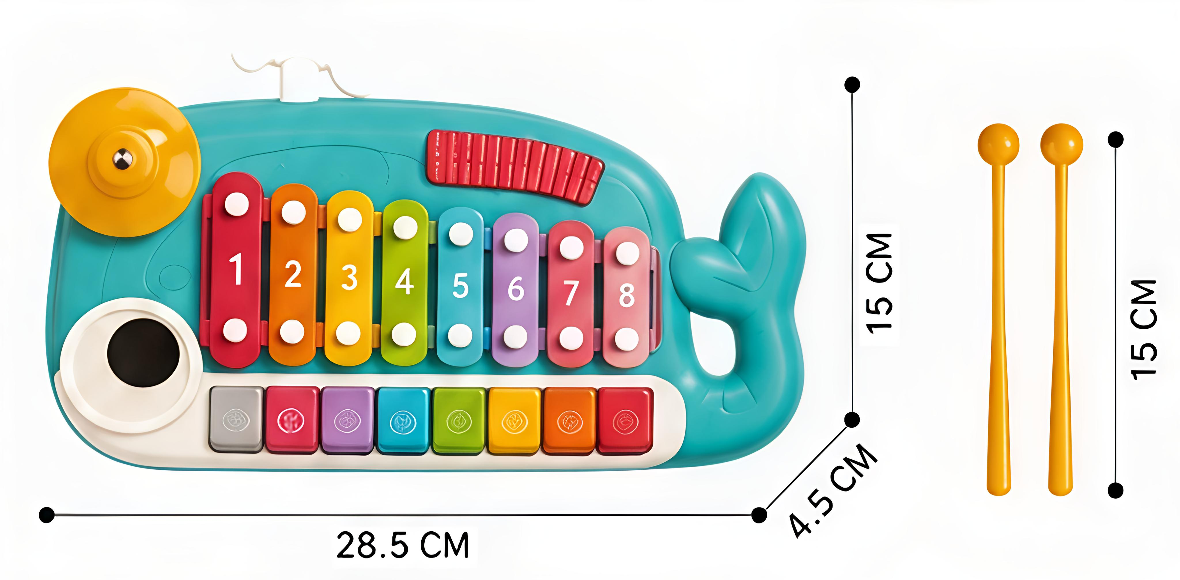 5-in-1 Multi-Functional Whale Piano