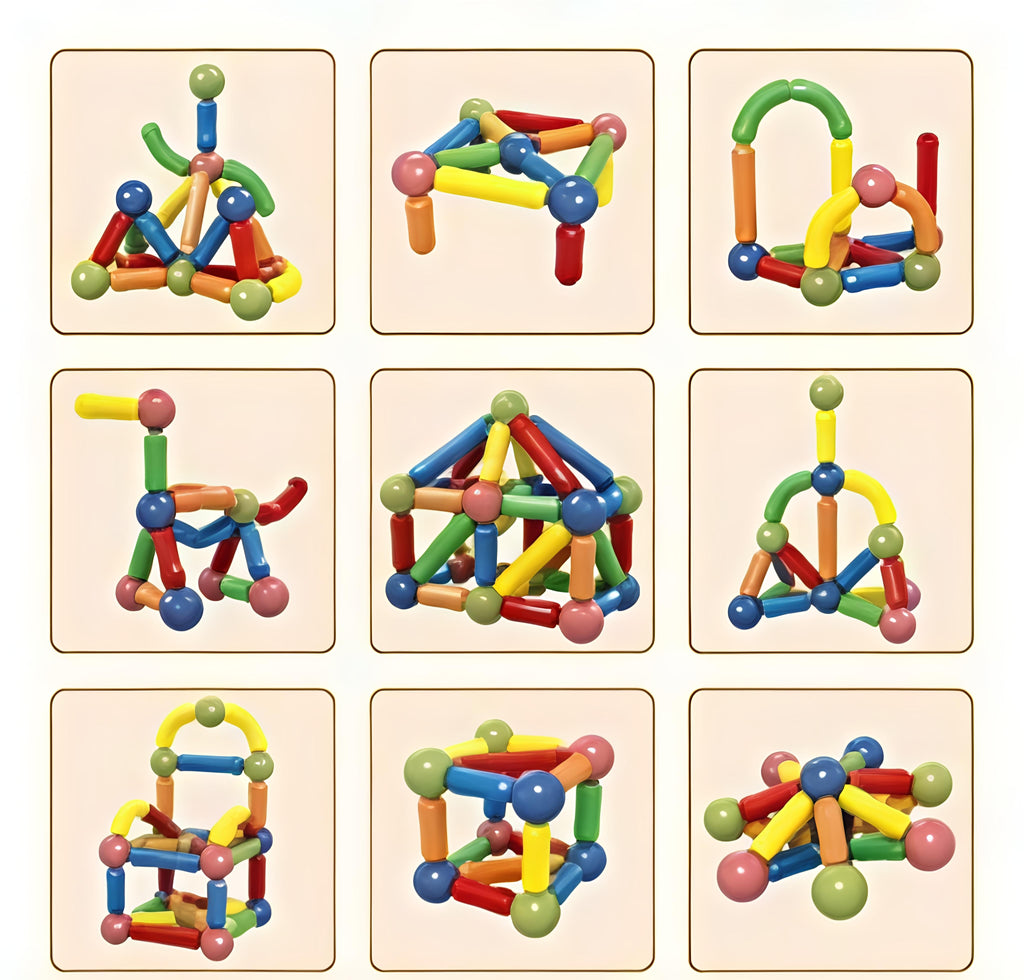 42 PCS Magnetic Building Sticks & Balls Construction Set