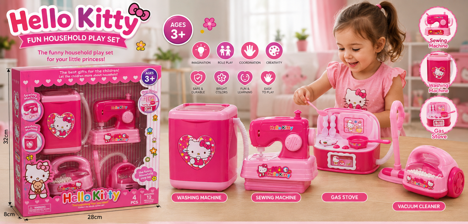 Hello Kitty Fun Household Play Set
