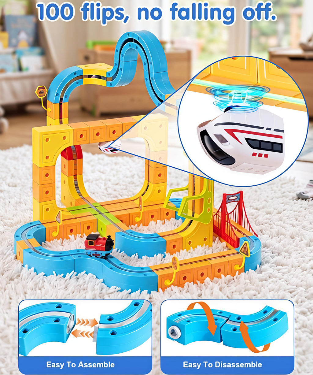 Magnetic Train Track Building Set