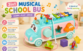 3-in-1 Musical School Bus