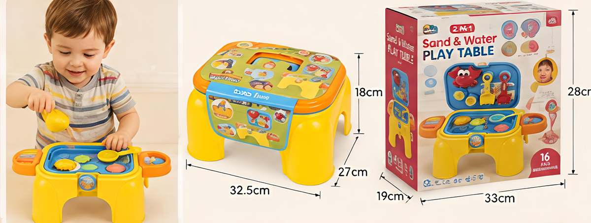 2-in-1 Sand & Water Play Table