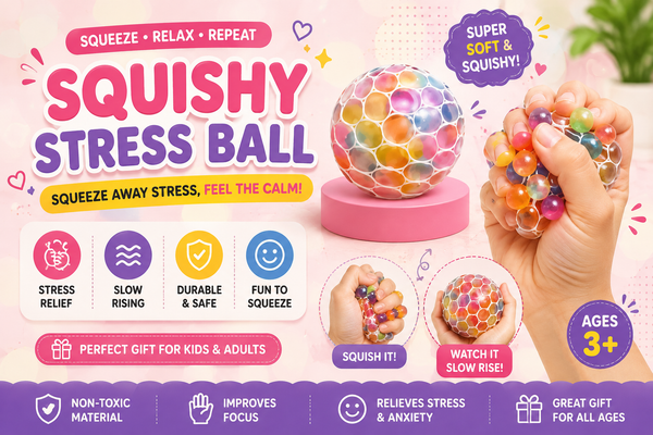Squishy Stress Ball – Stress Relief Toy