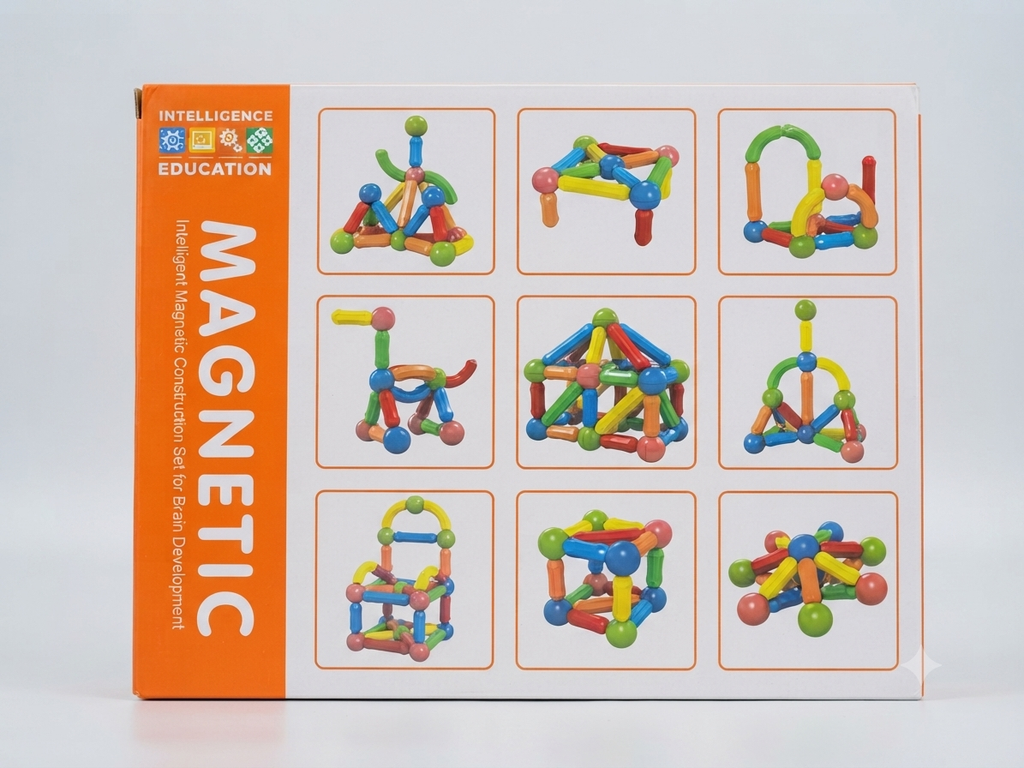 42 PCS Magnetic Building Sticks & Balls Construction Set
