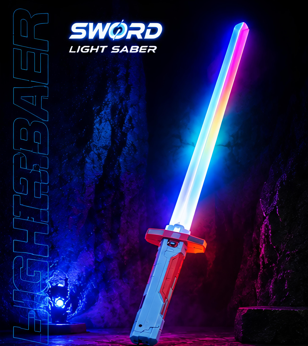 RGB LED Light Toy Sword with Sound Effects