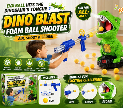Dinosaur Shooting Game – Foam Ball Blaster Target