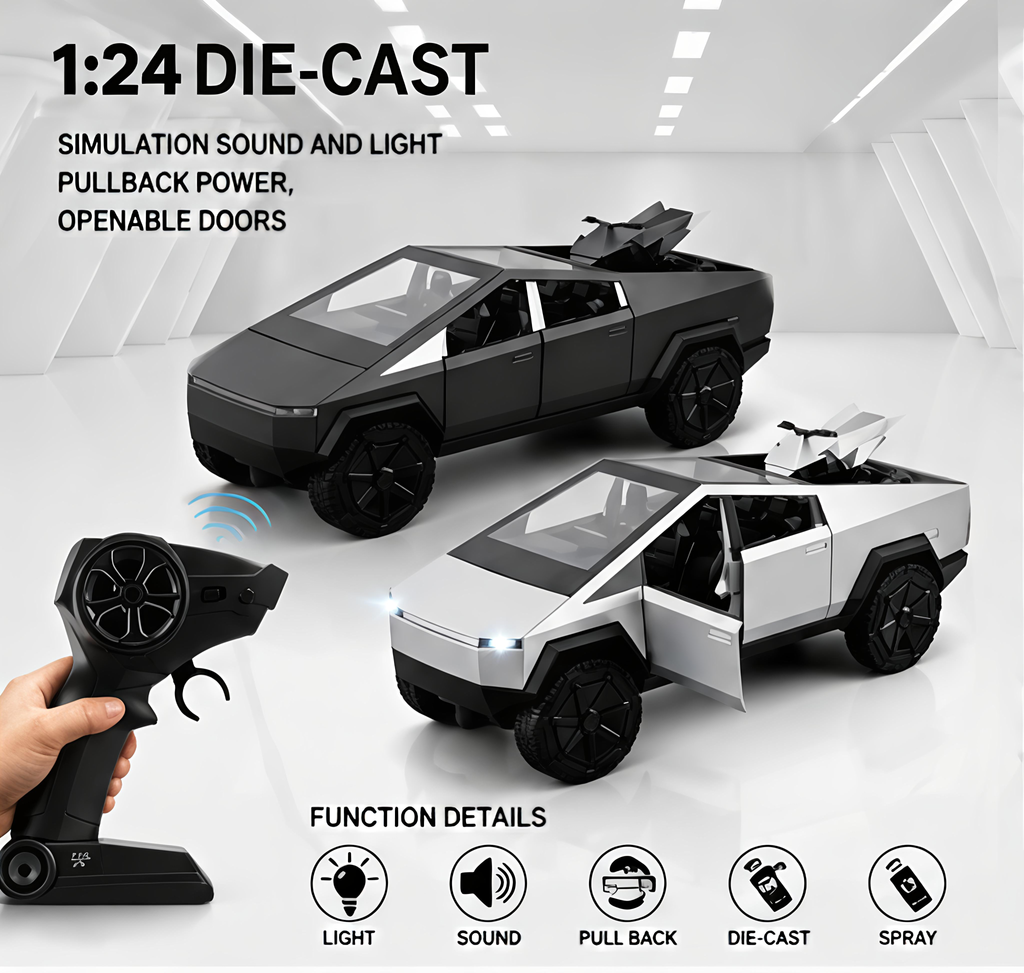 R/C Off-Road Die-Cast Truck – 1:24 Scale