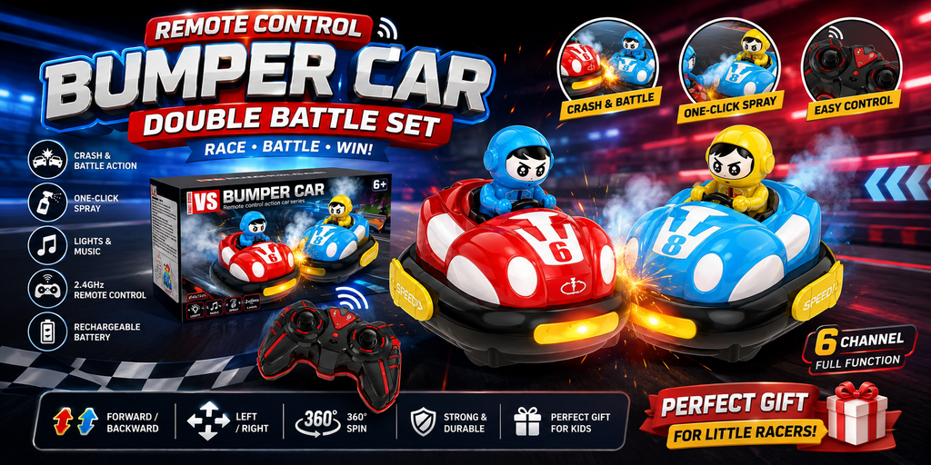 RC Bumper Car Double Battle Set