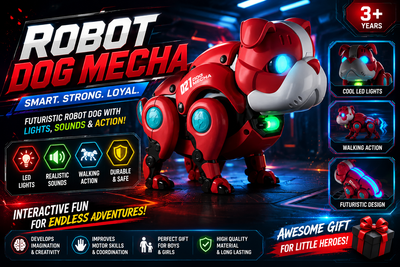 Robot Mecha Dog – Walking & Sound Electronic Toy