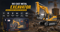 Die Cast Metal RC Excavator