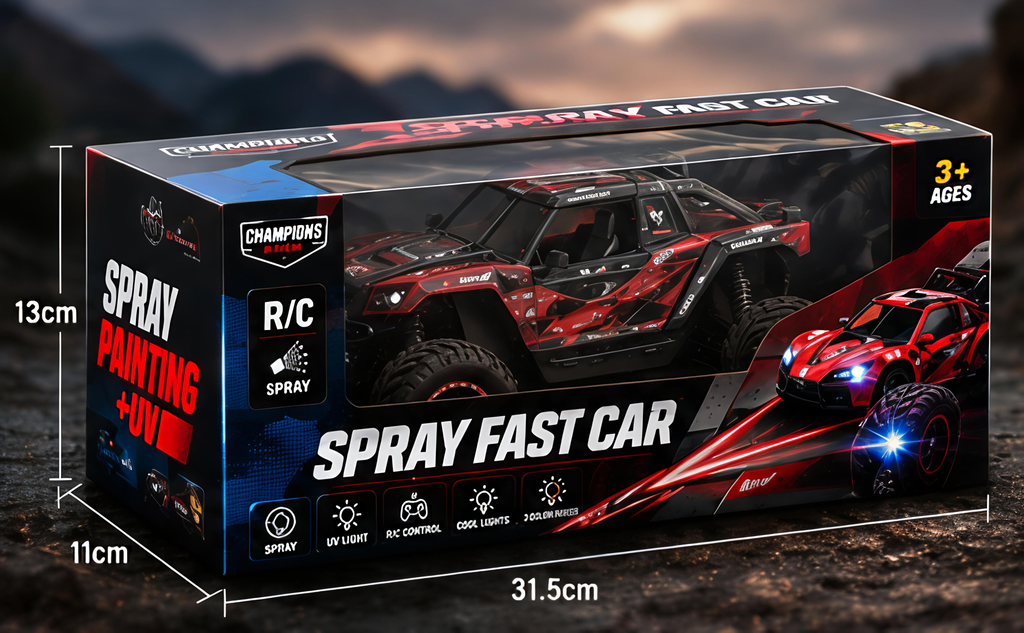 RC Off-Road Spray Buggy with UV Light