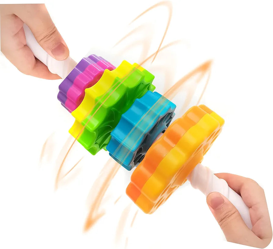 Rainbow Spinning Stack Tower Toy