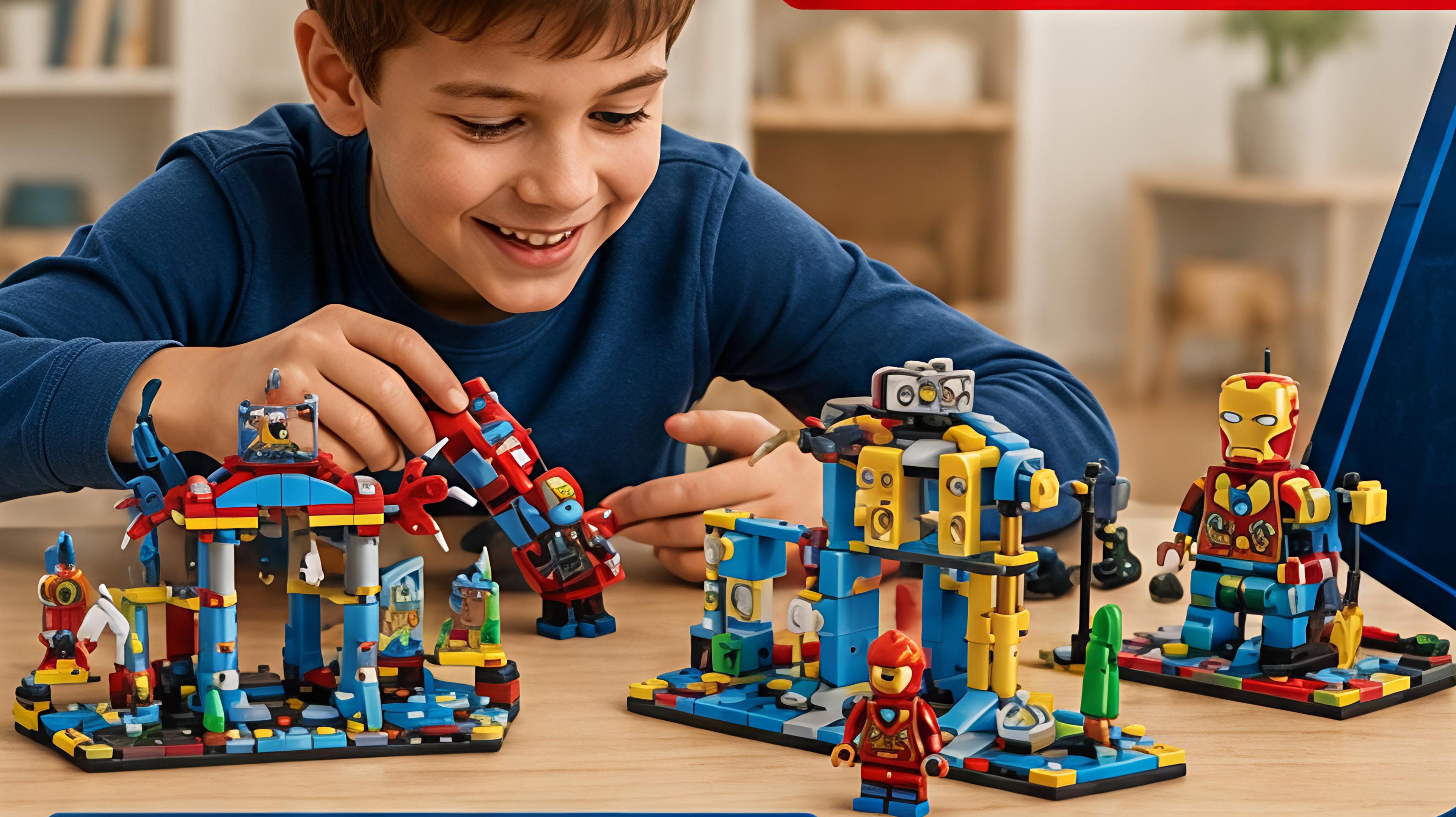 Super Hero 4-in-1 Building Blocks Base (36 Pcs)