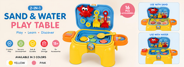 2-in-1 Sand & Water Play Table