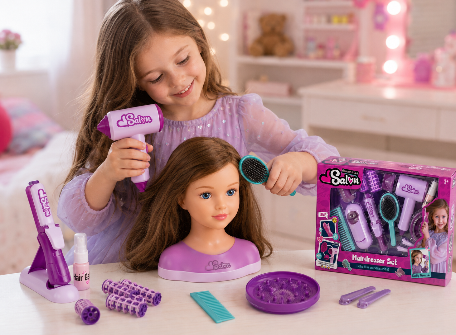 Beautiful Girl Salon Hairdresser Set