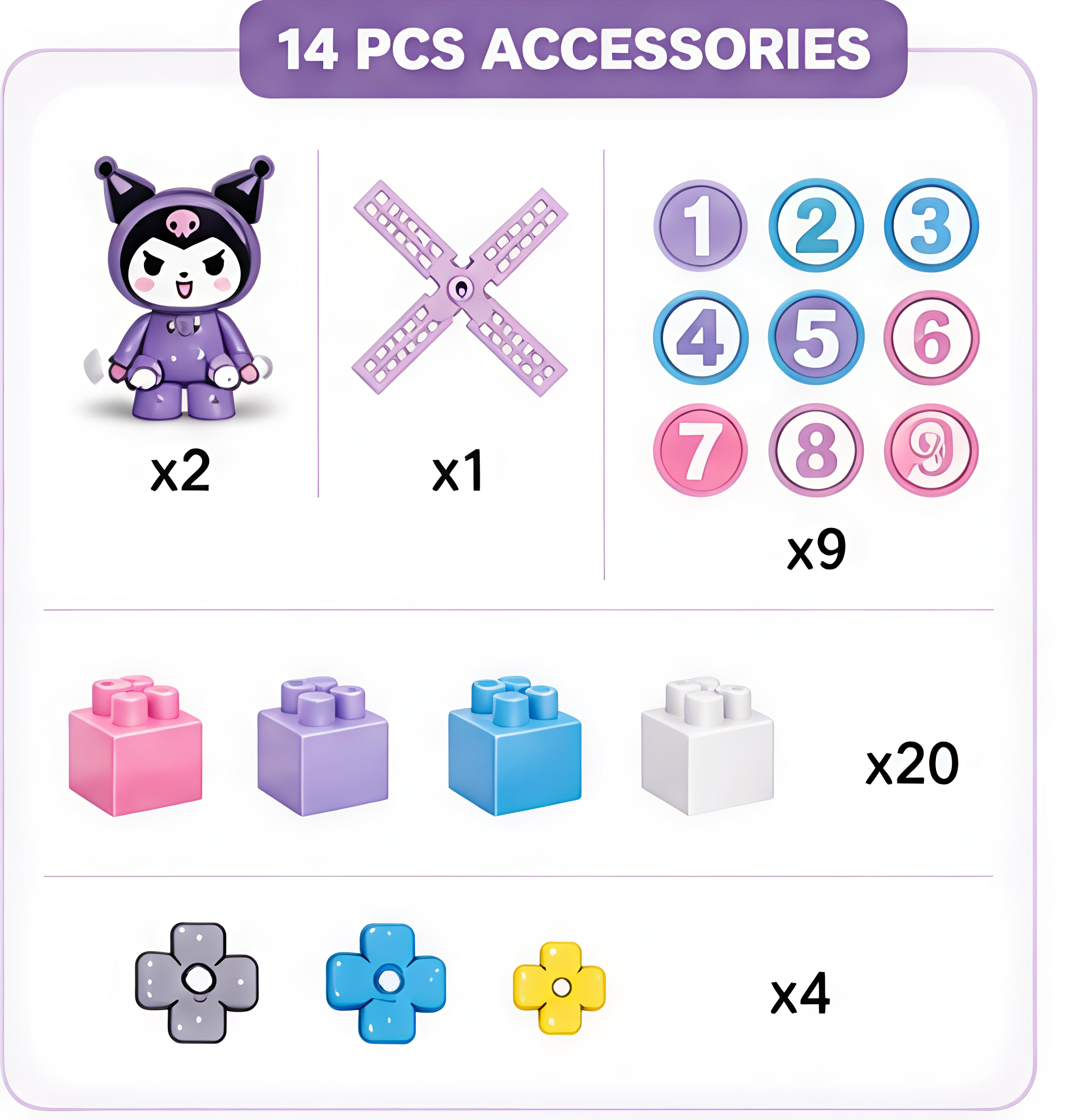 Kuromi Building Blocks Set