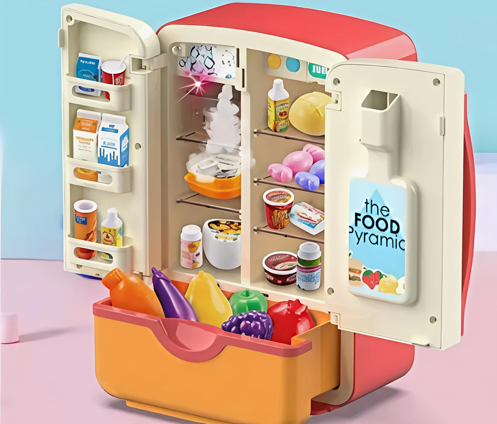 Magic Refrigerator Fridge Toy– 39 Pieces,Sound Effect