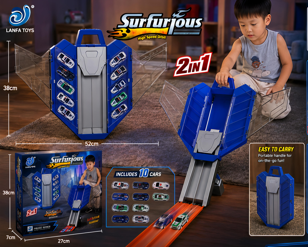 2-in-1 Car Launcher Track