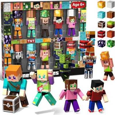 Minecraft Magnetic Action Figures Playset