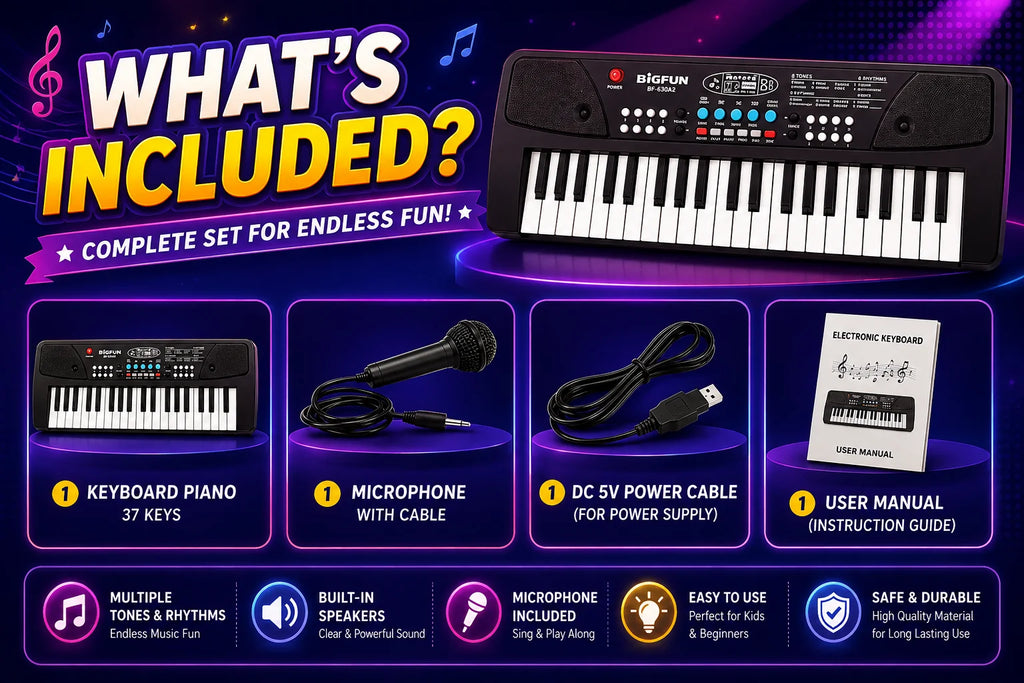 Electronic Keyboard Piano with Microphone