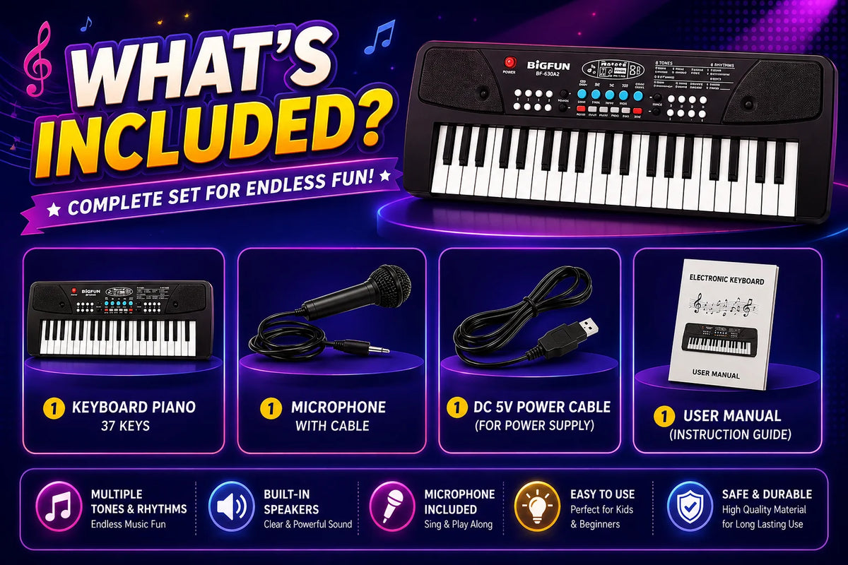 Electronic Keyboard Piano with Microphone